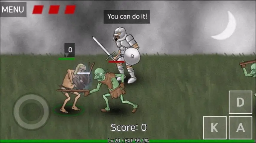 Screenshot of the Necromancer Story game