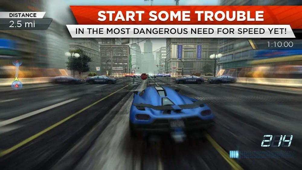 Screenshot of the Need for Speed Most Wanted game