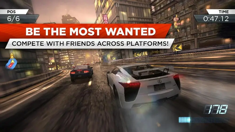 Screenshot of the Need for Speed Most Wanted game