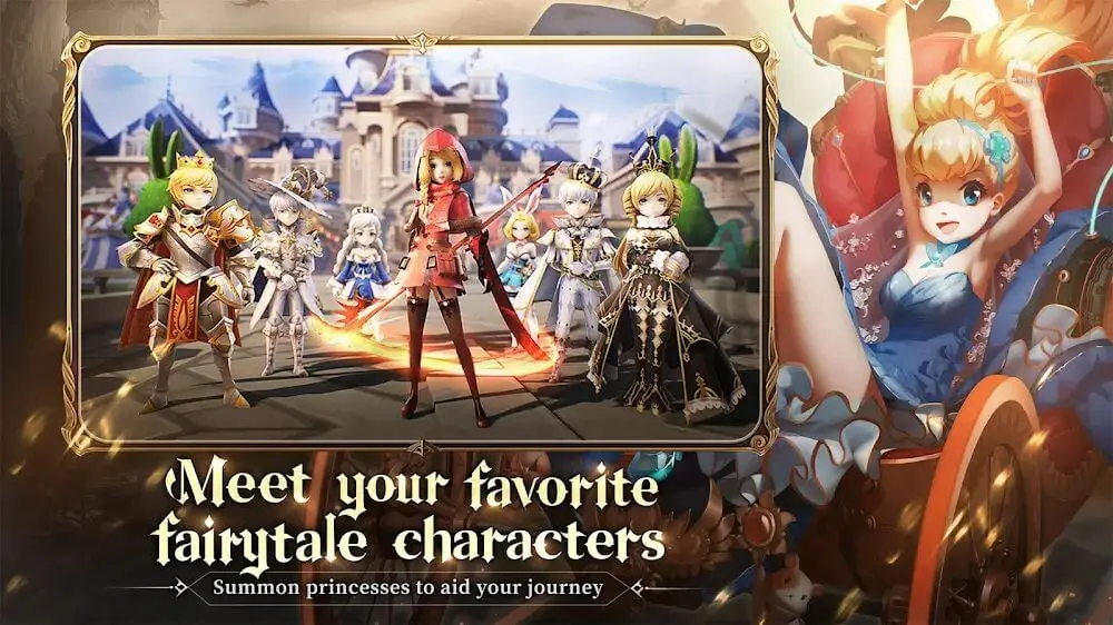 Screenshot of the Never After game