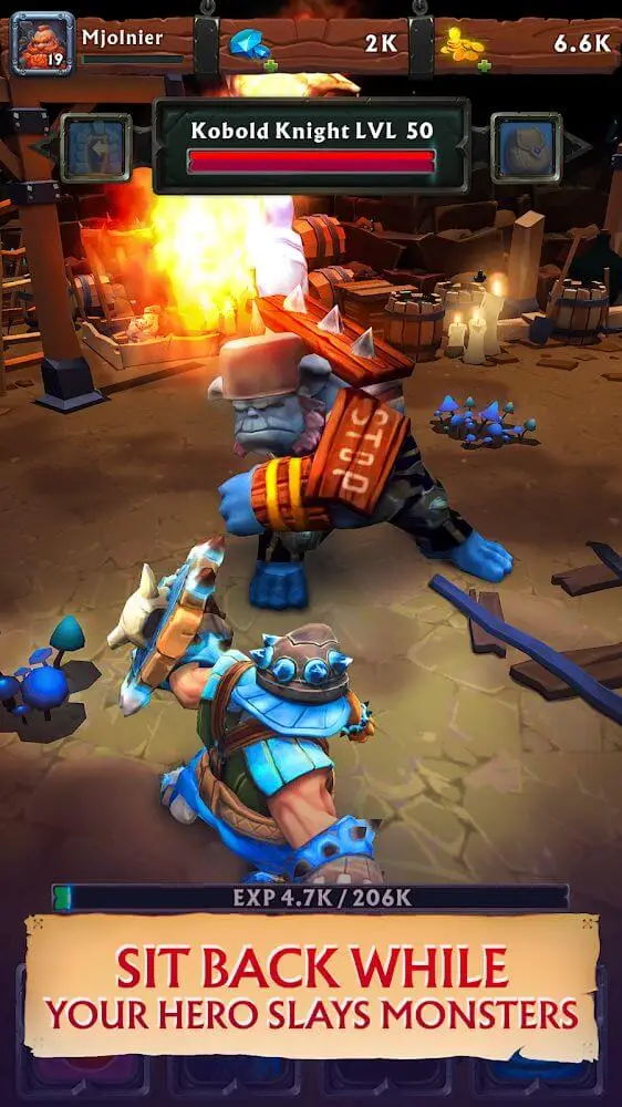 Screenshot of the Never Ending Dungeon app