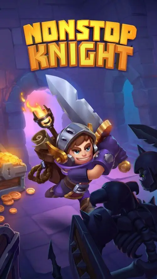 Screenshot of the Nonstop Knight app