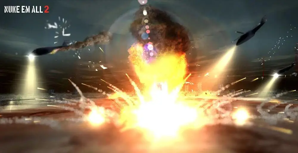 Screenshot of the Nuke Em All 2 game