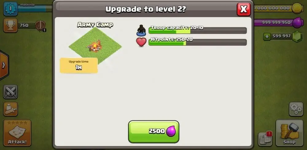 Screenshot of the Null's Clash game