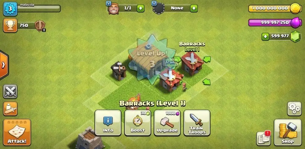 Screenshot of the Null's Clash game
