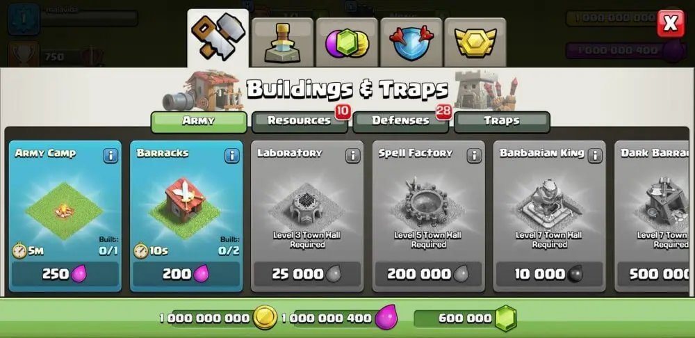 Screenshot of the Null's Clash game