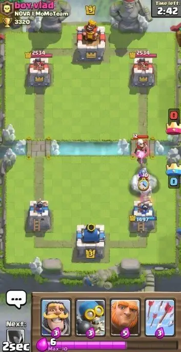 Screenshot of the Null’s Royale app