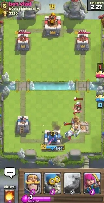 Screenshot of the Null’s Royale app