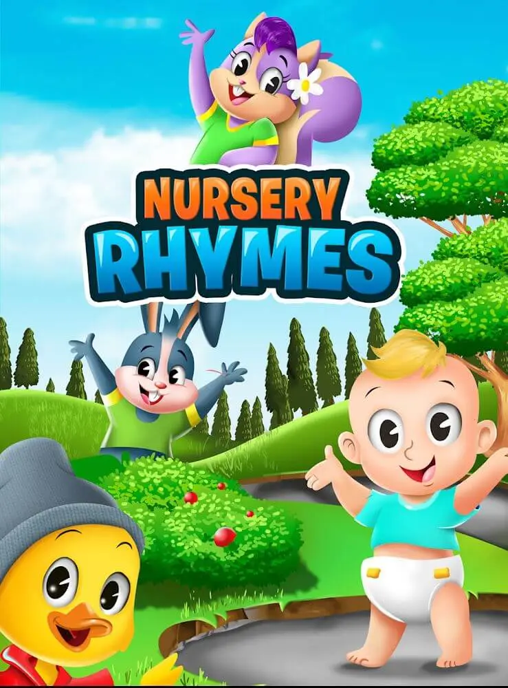 Screenshot of the Nursery Rhymes For Kids app