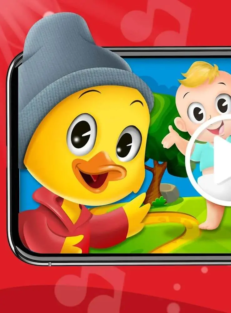Screenshot of the Nursery Rhymes For Kids app