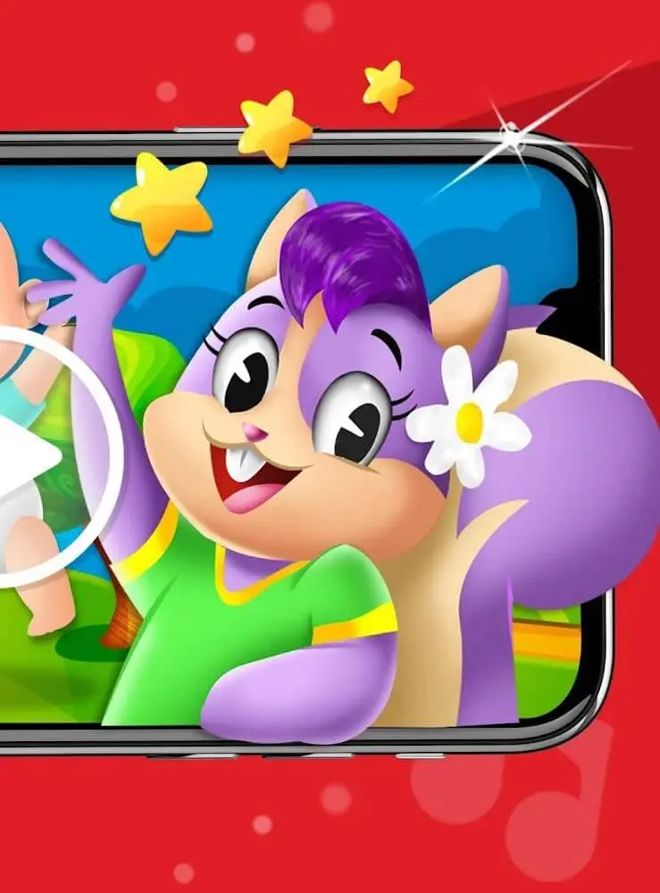 Screenshot of the Nursery Rhymes For Kids app