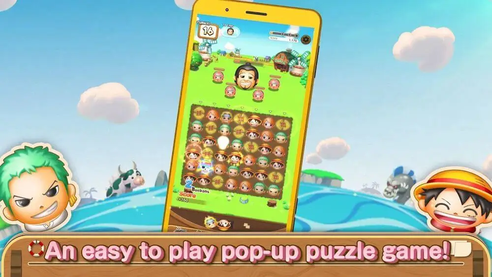 Screenshot of the ONE PIECE BON BON JOURNEY game