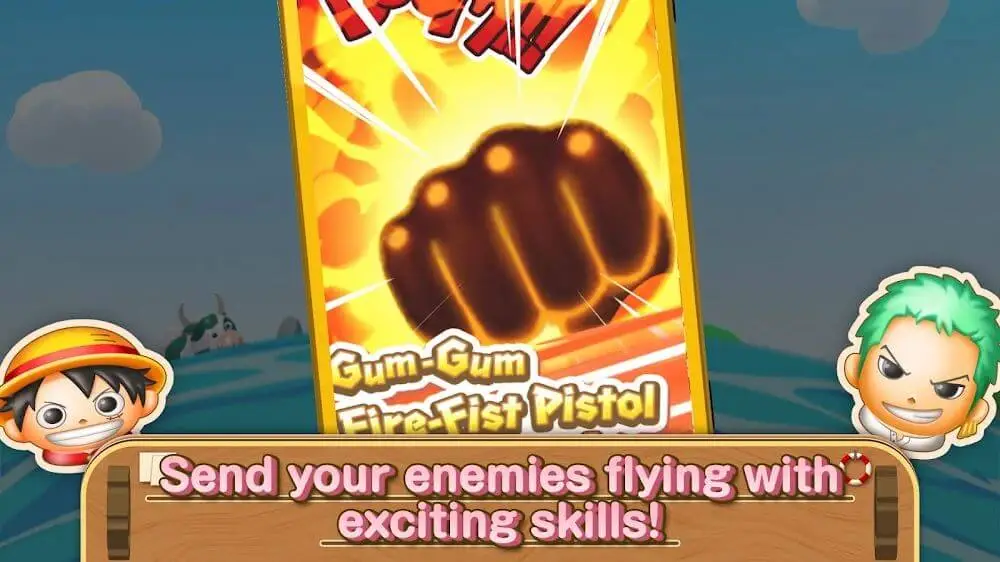 Screenshot of the ONE PIECE BON BON JOURNEY game