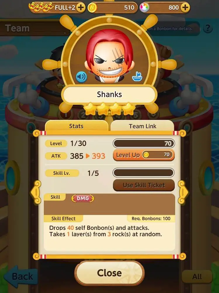 Screenshot of the ONE PIECE BON BON JOURNEY game