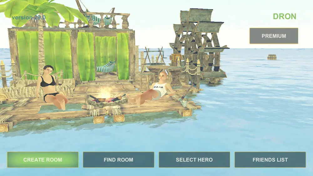 Screenshot of the Ocean Survival: Multiplayer game