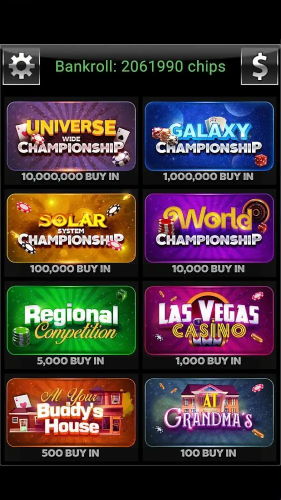Screenshot of the Offline Poker - Texas Holdem app