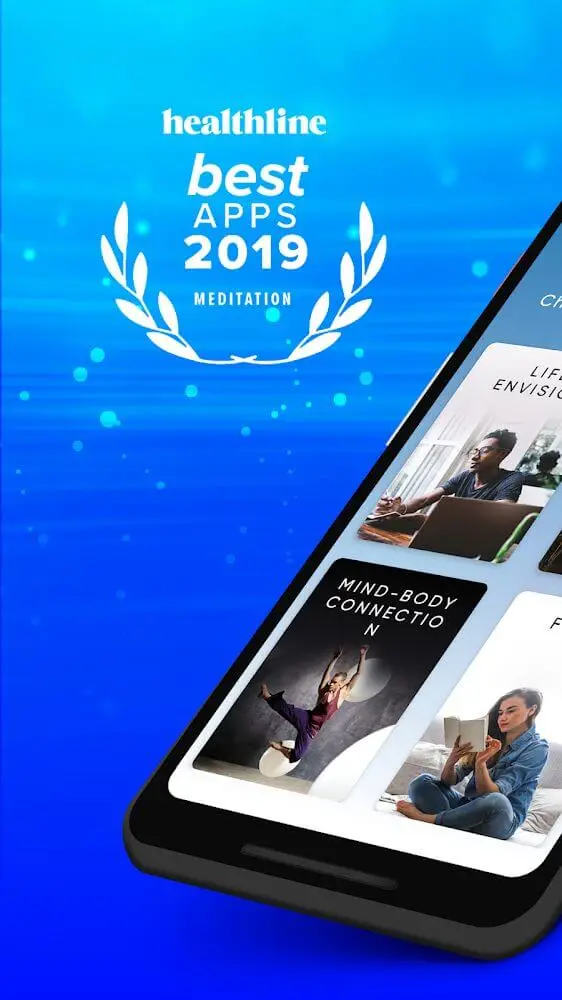 Screenshot of the Omvana app