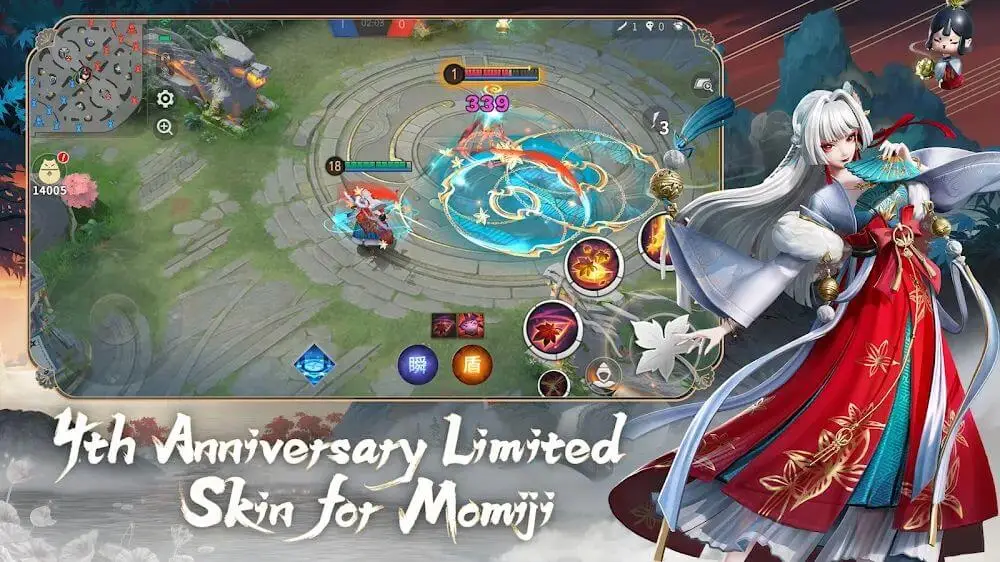 Screenshot of the Onmyoji Arena game