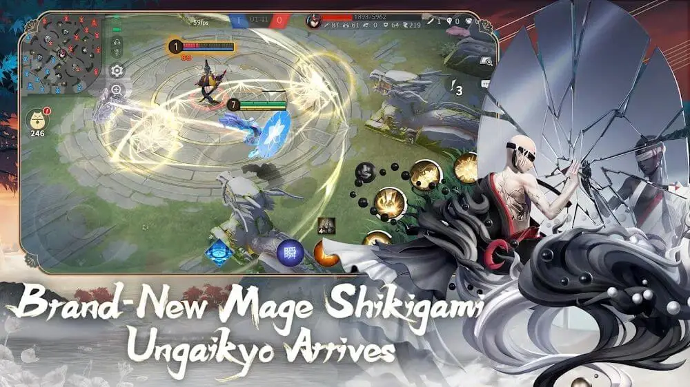 Screenshot of the Onmyoji Arena game