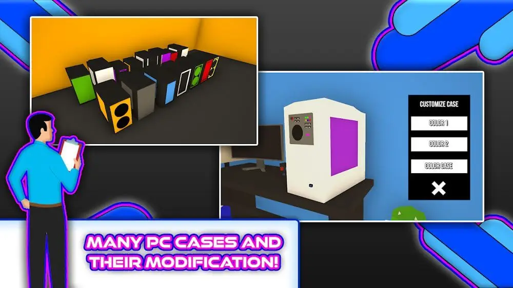 Screenshot of the PCsim game