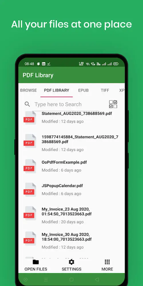 Screenshot of the PDF Viewer Lite app