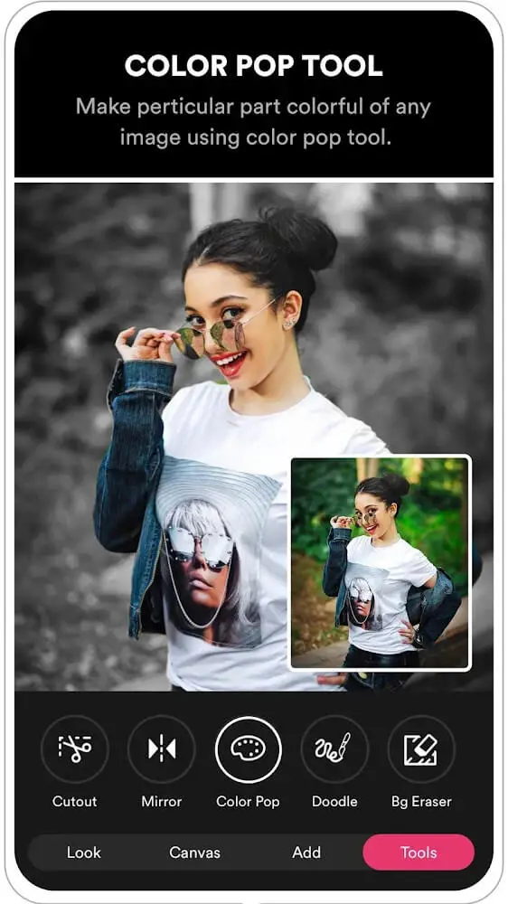 Screenshot of the PICFY app