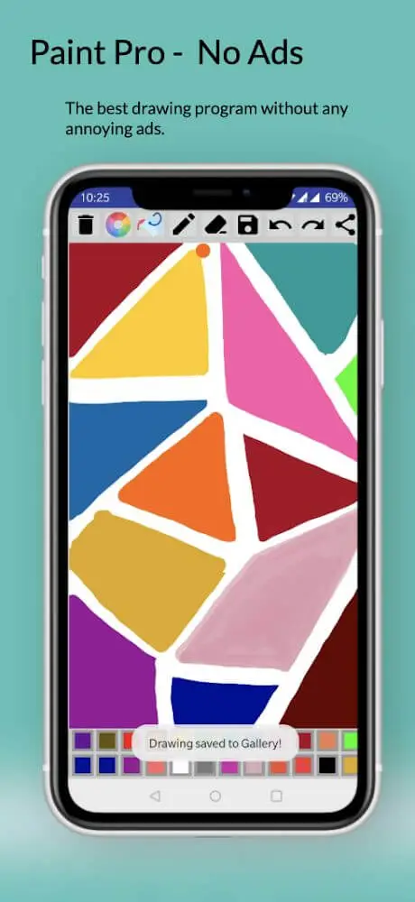 Screenshot of the Paint Pro app