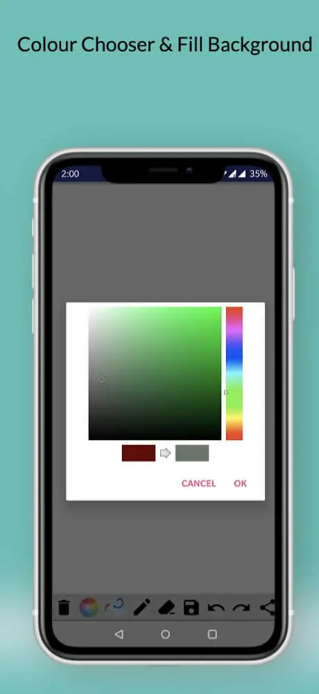 Screenshot of the Paint Pro app