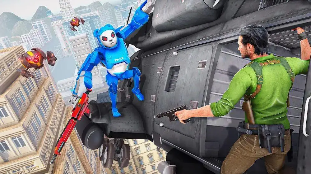 Screenshot of the Panda Robot Car: Robot Games game