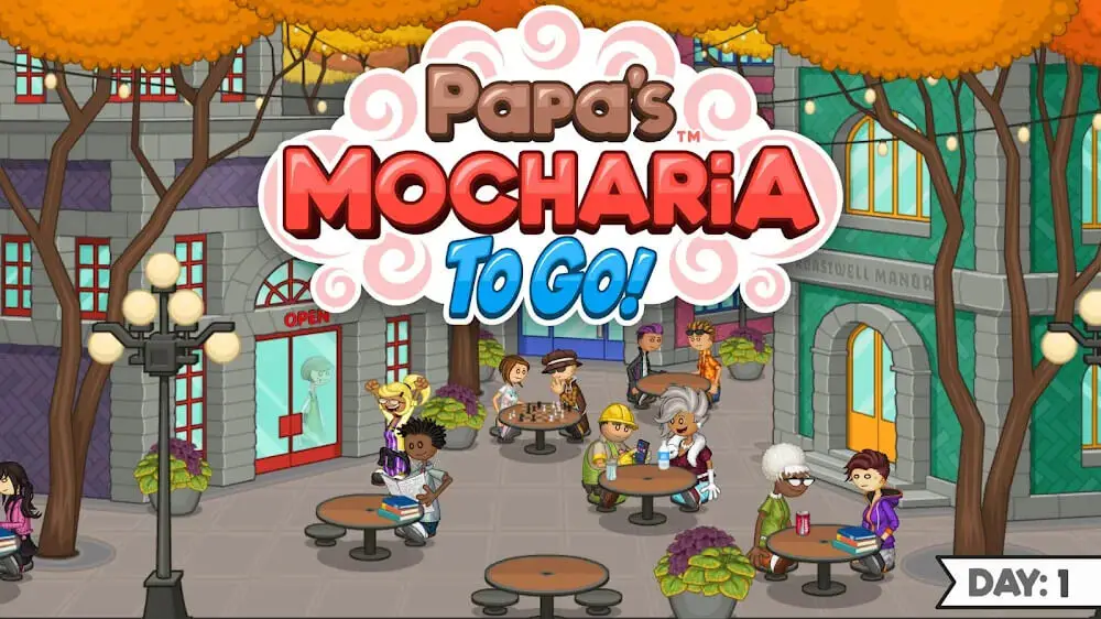 Screenshot of the Papa's Mocharia To Go! game