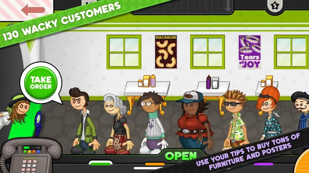 Screenshot of the Papa's Pastaria To Go! game