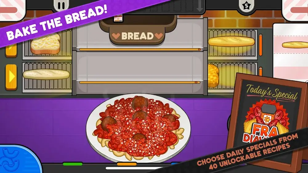 Screenshot of the Papa's Pastaria To Go! game