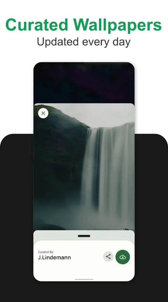 Screenshot of the PaperSplash PRO app