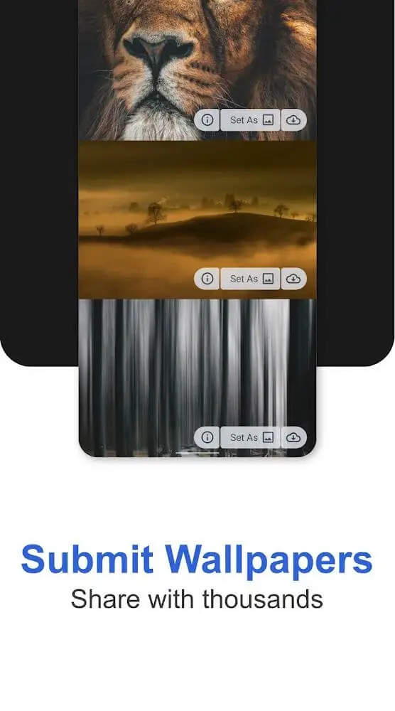 Screenshot of the PaperSplash PRO app