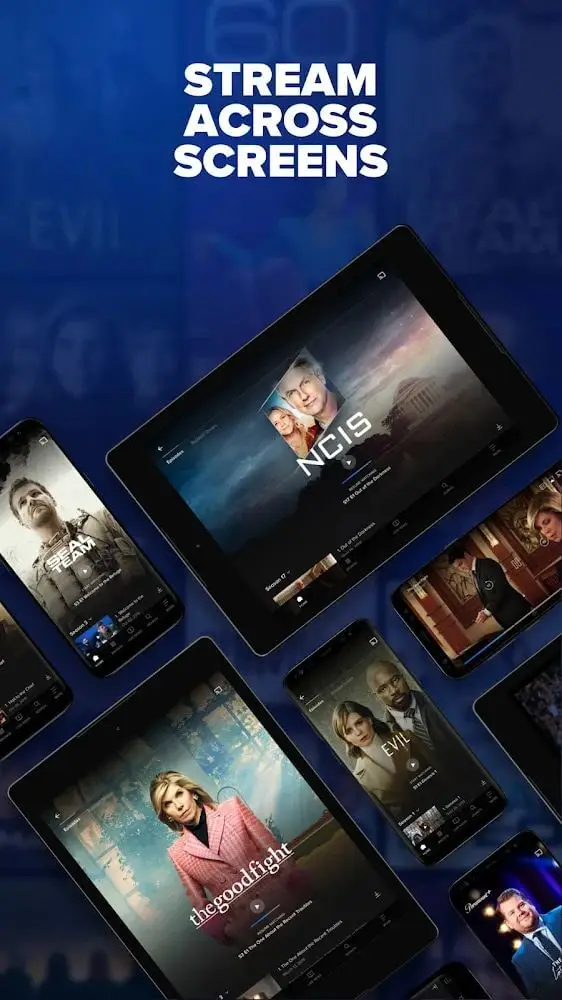 Screenshot of the Paramount+ app