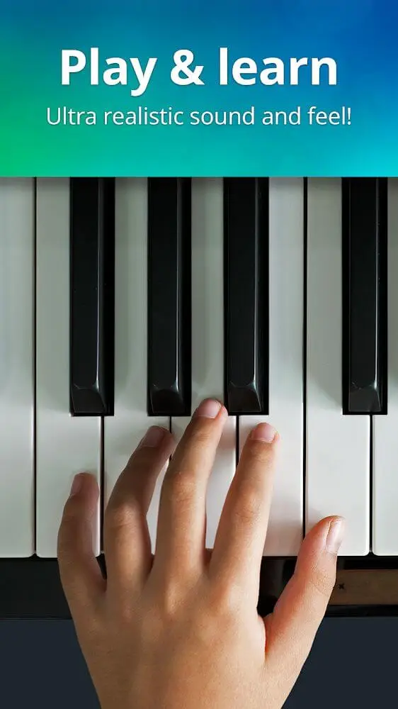 Screenshot of the Piano app