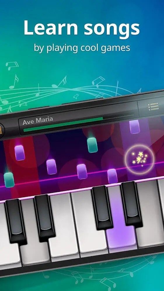 Screenshot of the Piano app
