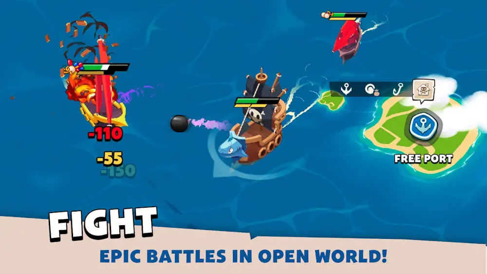 Screenshot of the Pirate Evolution! game
