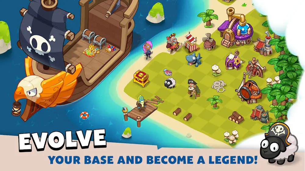 Screenshot of the Pirate Evolution! game