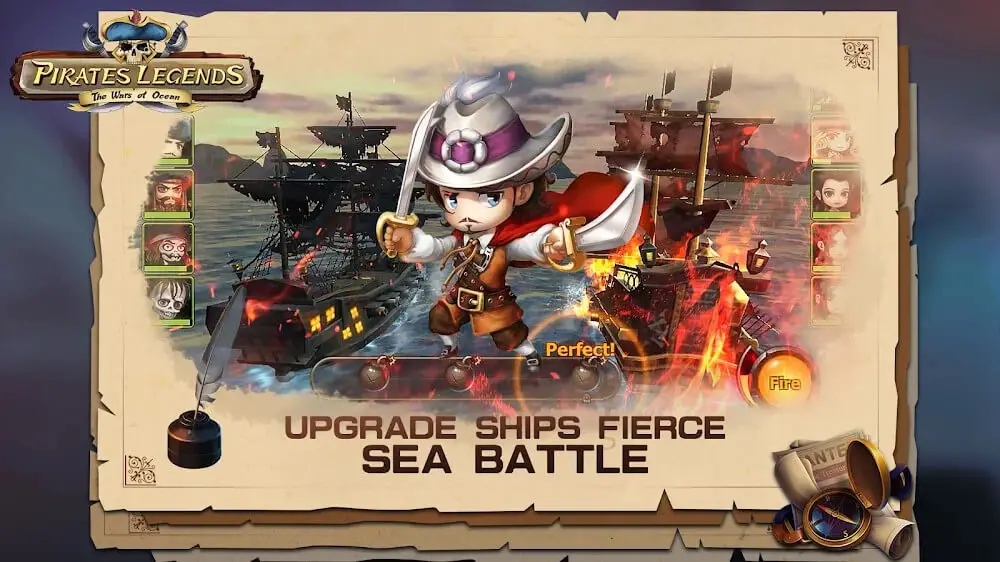 Screenshot of the Pirates Legends game