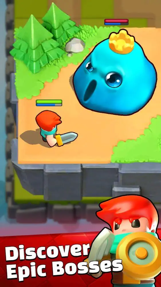 Screenshot of the Pocket Quest: Merge RPG app