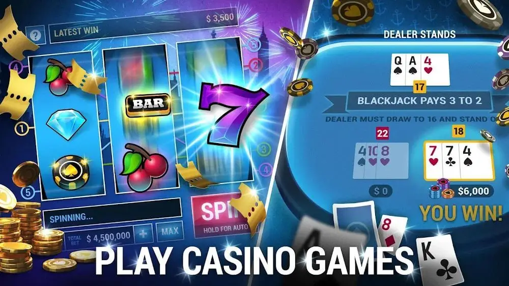 Screenshot of the Poker World game