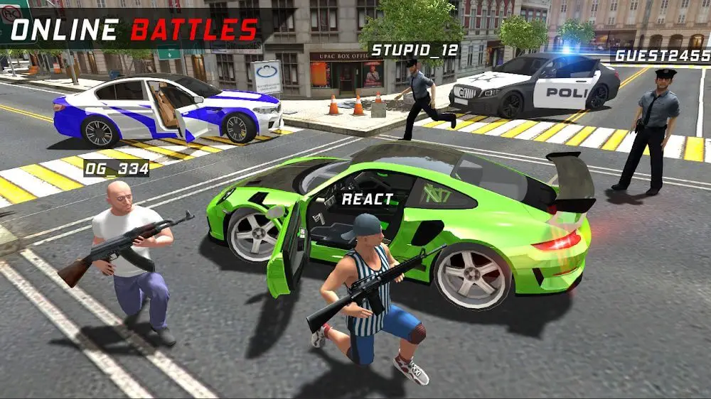Screenshot of the Police vs Crime Online game