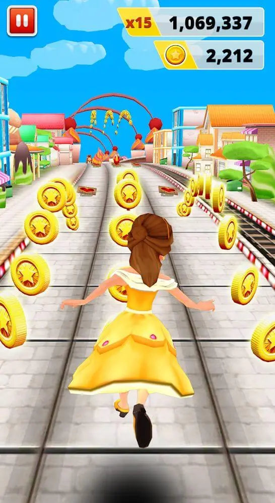 Screenshot of the Princess Run Game app