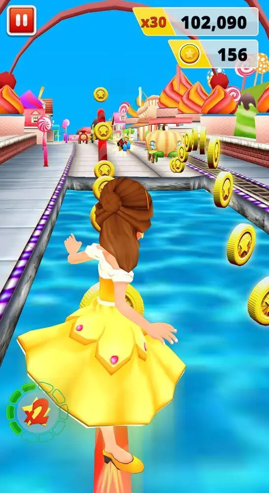 Screenshot of the Princess Run Game app