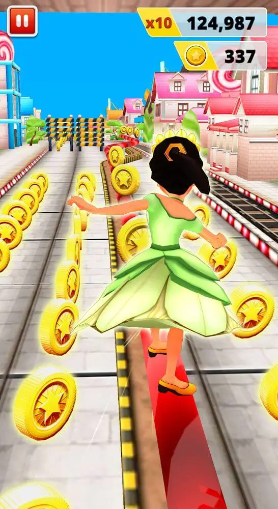 Screenshot of the Princess Run Game app