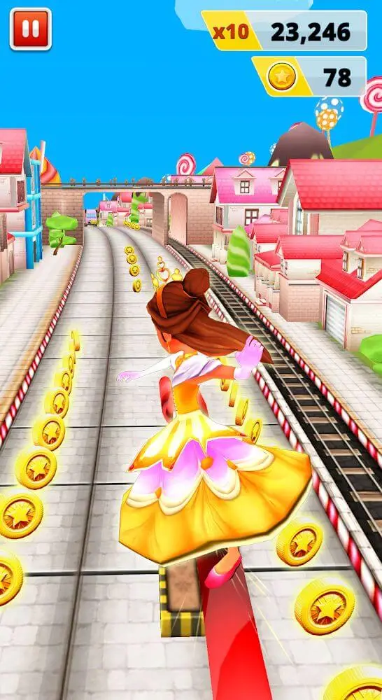 Screenshot of the Princess Run Game app