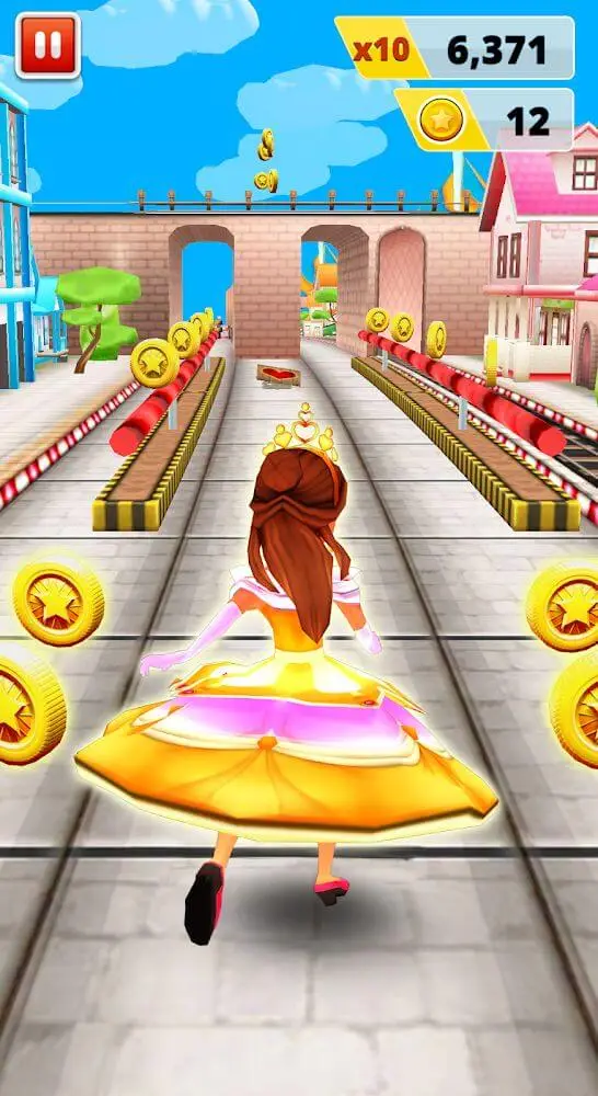 Screenshot of the Princess Run Game app