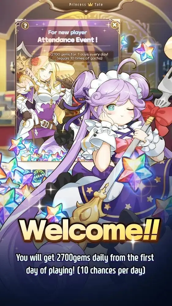 Screenshot of the Princess Tale app