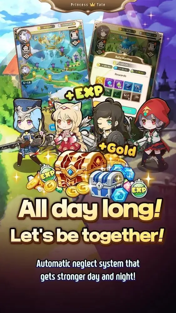 Screenshot of the Princess Tale app
